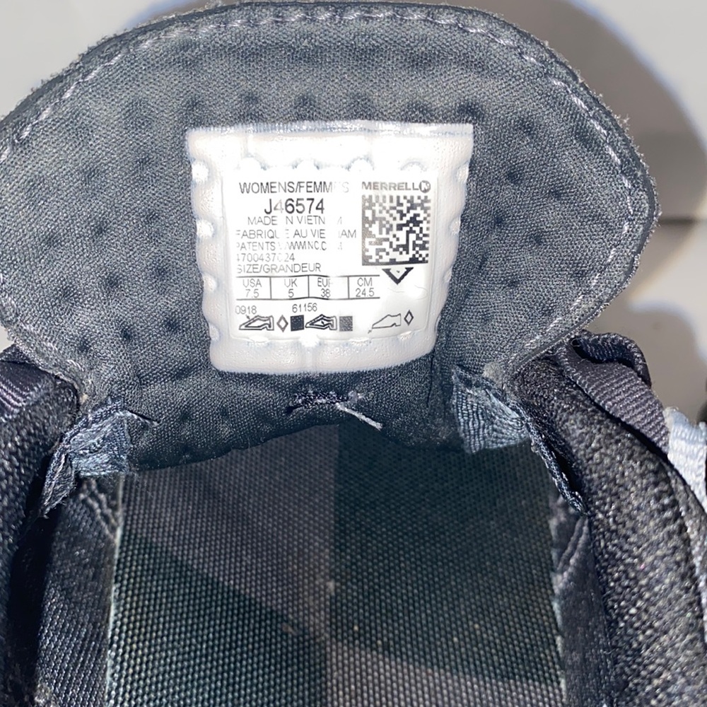 MERRELL SNEAKER Gray Lace Up Running Walking J46574 Women size: 7.5 - Picture 7 of 14